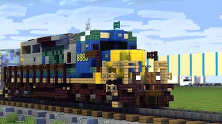 Minecraft CSX 8888 Runaway Train Animation [upl. by Christoper]