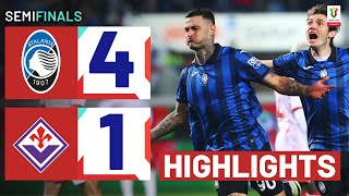 ATALANTAFIORENTINA 41  HIGHLIGHTS  La Dea cruise to final  Coppa Italia Frecciarossa 202324 [upl. by Eellac]