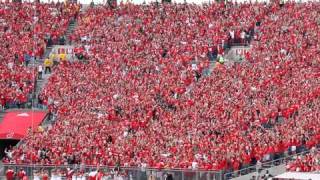 WISCONSIN JUMP AROUND in student section at Camp Randall Madison [upl. by Aihsotal]