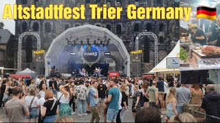 Altstadtfest Trier Germany 🇩🇪 Old City Festival Porta Nigra Trier Germany [upl. by Aikenahs510]