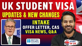 UK Student Visa Updates amp New Changes Study in UK  January Intake 2025 UK [upl. by Etireuqram]