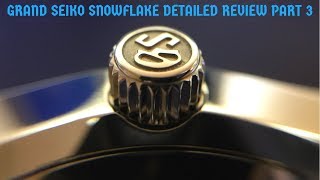 SNOWFLAKE SBGA211 Grand Seiko Detailed Review Part 3 [upl. by Enaelem]