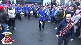 Whiterock Flute Band ABOD Shutting of the Gates Maiden City Dec 2023 Video by Loyal Band Parades NI [upl. by Jones]