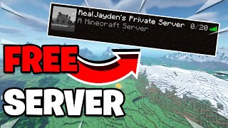 How to Make a Free Minecraft Server in 2024  121 Java [upl. by Weisbart]