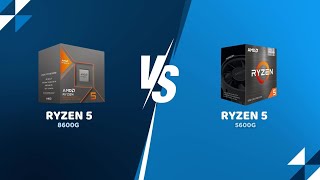 Ryzen 5 8600G vs Ryzen 5 5600G  Ultimate CPU Showdown [upl. by Gnahk51]