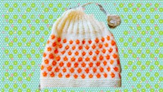 Very easy n beautiful woollen cap in Hindi [upl. by Dowski]