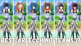 Best TEAMS for C0 Arlecchino Genshin Impact Arlecchino [upl. by Foulk]