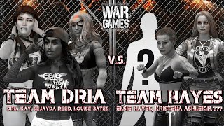 Team Dria Kay vs Team Elsie Hayes  WARGAMES  WWE 2K24 [upl. by Atteloj763]