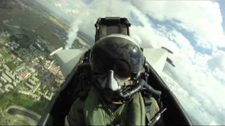 Eurofighter display at Paris Airshow 2011  Major Raffaele Beltrame  Cockpit footage [upl. by Amoihc659]