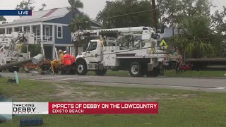 08062024 Edisto Beach South Carolina  Tornado Damage  Tropical Storm Debby [upl. by Anialem598]