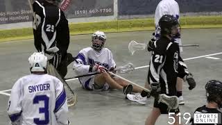 Junior C Lacrosse  Orangeville Northmen vs Wilmot Wild [upl. by Enomed]