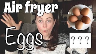 HARD BOILED AIR FRYER EGGS  AIR FRYER RECIPE [upl. by Aremihc]