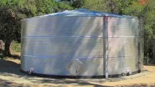 Classic Corrugated Galvanized Steel Water Tank 52395 Gallons [upl. by Delly]