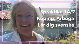 14724 Språkfika med promenad i Köping och Arboga Lär dig svenska svenskamedmarie [upl. by Eidroj]