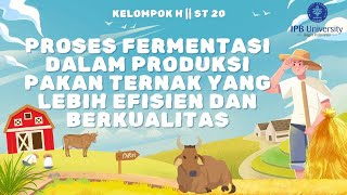 FERMENTASI DALAM PRODUKSI PAKAN TERNAK YANG LEBIH EFISIEN DAN BERKUALITAS  KELOMPOK H  ST 20 [upl. by Cheyney]