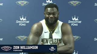 Zion Williamson interview  Pelicans Media Day 2024 [upl. by Mongeau]