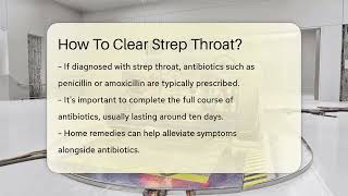 How To Clear Strep Throat  LearnToDIY360com [upl. by Ttiwed510]