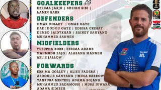 Gambia Football Clip  Jonnys 24Man Squad For Seychelles amp Gabon WCQ [upl. by Anairol]