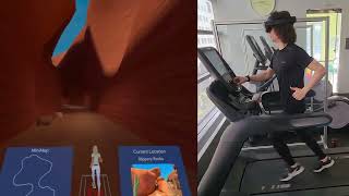 Treadmill Running in Virtual Reality with Octonic VR  Meta Quest Pro Headset [upl. by Lytle]