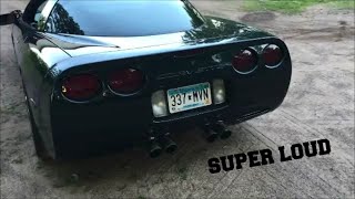 Corvette LS1 StraightPiped Cam swap Before amp After [upl. by Emlyn]