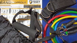 Best workout resistance band unboxing review and demo  Cheap amp best quality resistance band workout [upl. by Annyahs122]