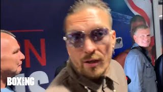 Oleksandr Usyk Reacts To Anthony Joshua KO Loss To Daniel Dubois [upl. by Teerpnam]