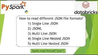 30 How to read different JSON file formats using PySpark pyspark PART 30 [upl. by Hays]