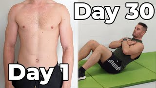 I Did 100 Sit Ups Everyday for 30 Days While Bulking  Before amp After [upl. by Georgianna]