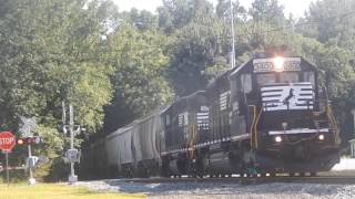 HD NS SD402 and GP382 on K42 in Ellendale DE [upl. by Suzetta]