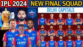 IPL 2024  Delhi Capitals New Final Squad  DC Team 2024 Players List  DC 2024 Squad  DC Team 2024 [upl. by Buke838]