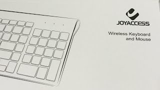 Unboxing Joyaccess wireless keyboard and mouse combo [upl. by Vincent944]