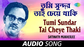 Tumi Sundar Tai Cheye Thaki  তুমি সুন্দর তাই চেয়ে থাকি । Audio  Satinath Mukherjee [upl. by Saitam]