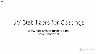 uv stabilizer for coatings photodegradation protection [upl. by Eizzik724]