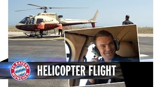 Manuel Neuer  Helicopter Flight to Monaco [upl. by Ramsden]