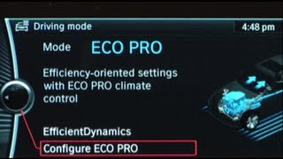 ECO PRO Mode  BMW HowTo [upl. by Baylor]