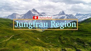 Jungfrau Region Switzerland Drone Video [upl. by Nottarts]