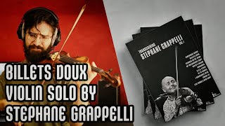 Billets Doux  Violin Solo Transcription Stephane Grappelli [upl. by Shannah]