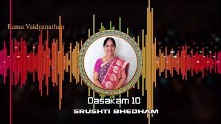 Dasakam 10  Learn Narayaneeyam Step by Step  Srushti Bhedham  By Rama Vaidyanathan [upl. by Ardella]