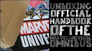 Idiot Fanboy Unboxing Official Handbook of the Marvel Universe Omnibus HC [upl. by Imoyn]