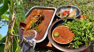 SEDAP BETUL JANTUNG PISANG MASAK MACAM NI  Banana flower recipe [upl. by Ealasaid]