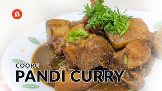 Coorg Pandi Curry  Kodava style Pork Curry  Pork Curry Recipe [upl. by Camel]