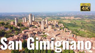 SAN GIMIGNANO Tuscany Italy walking tour in 4k  With Captions [upl. by Nicolau]