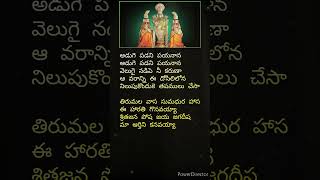 Tirumala vasa songtrendingshortstelugulordramstatustelugushortsviral [upl. by Platus]