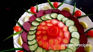 UNIQUE Salad Decoration Ideas By Neelamkirecipes🍅🍅94🍅🍅 [upl. by Elagiba40]