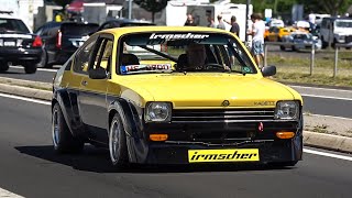 Classic Cars amp Oldtimer at the Nürburgring Pantera BMW 507 Opel Manta Renault 5 Turbo DBR1 [upl. by Anegroeg]