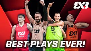 BEST PLAYS IN 3x3 BASKETBALL WORLD TOUR HISTORY 😱 TOP 10 [upl. by Madelle33]