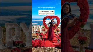 athousandyears christinaperri violincover violin proposal proposals engagement wedding fyp [upl. by Sula]