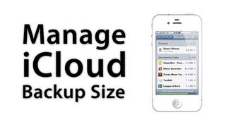 iOS Advice Decrease Your iCloud Backup Size [upl. by Mont]