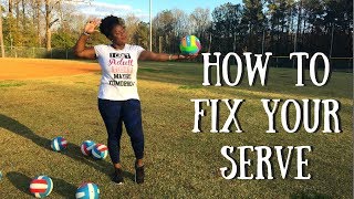 HOW TO FIX YOUR SERVE   Tips amp Tricks [upl. by Silado]