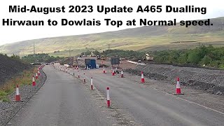 A465 Dualling Hirwaun to Dowlais Top Wales UK MidAugust 23 update [upl. by Shae]